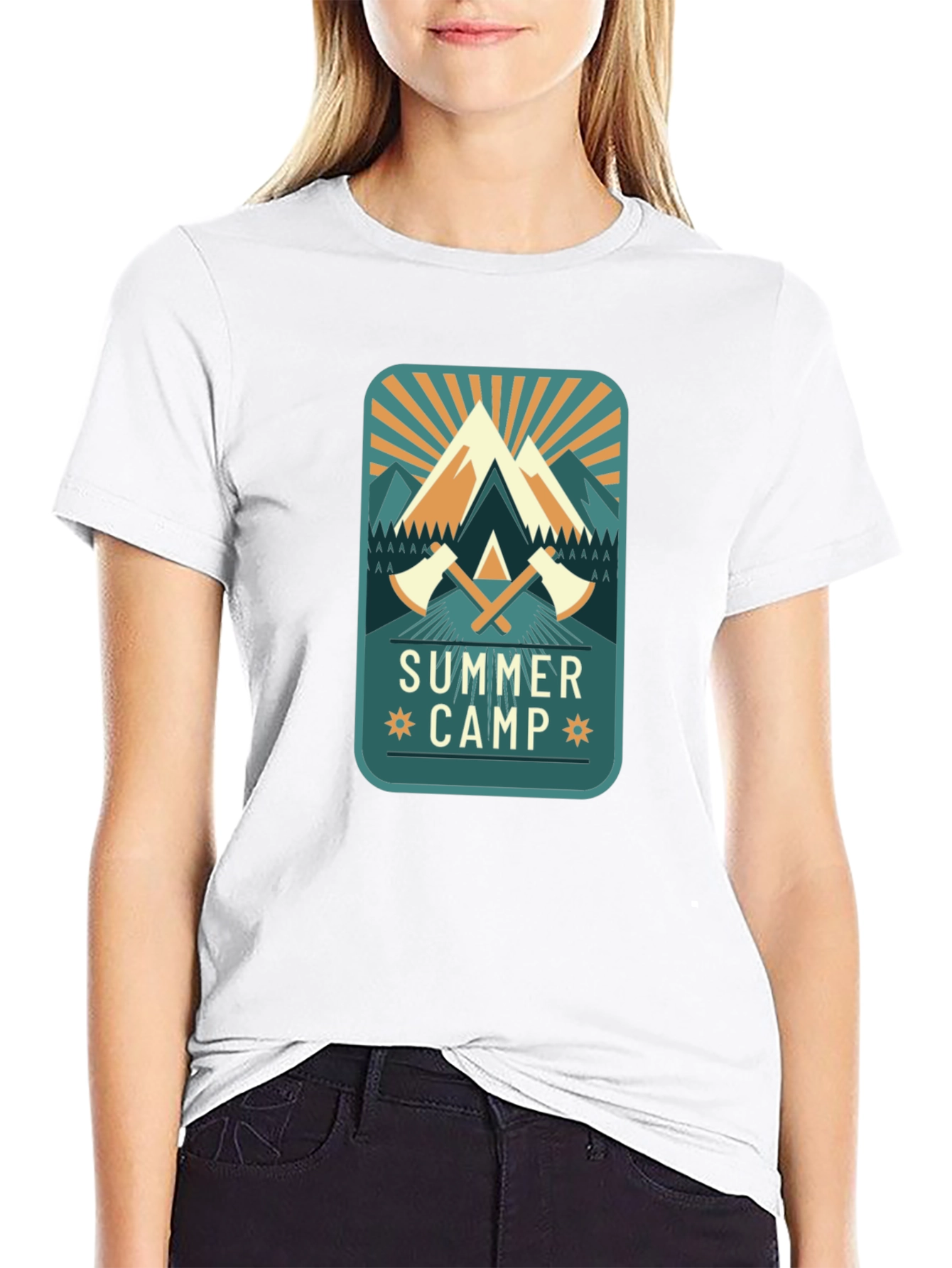 Summer Camp Graphic Tee - Mens Black T-Shirt