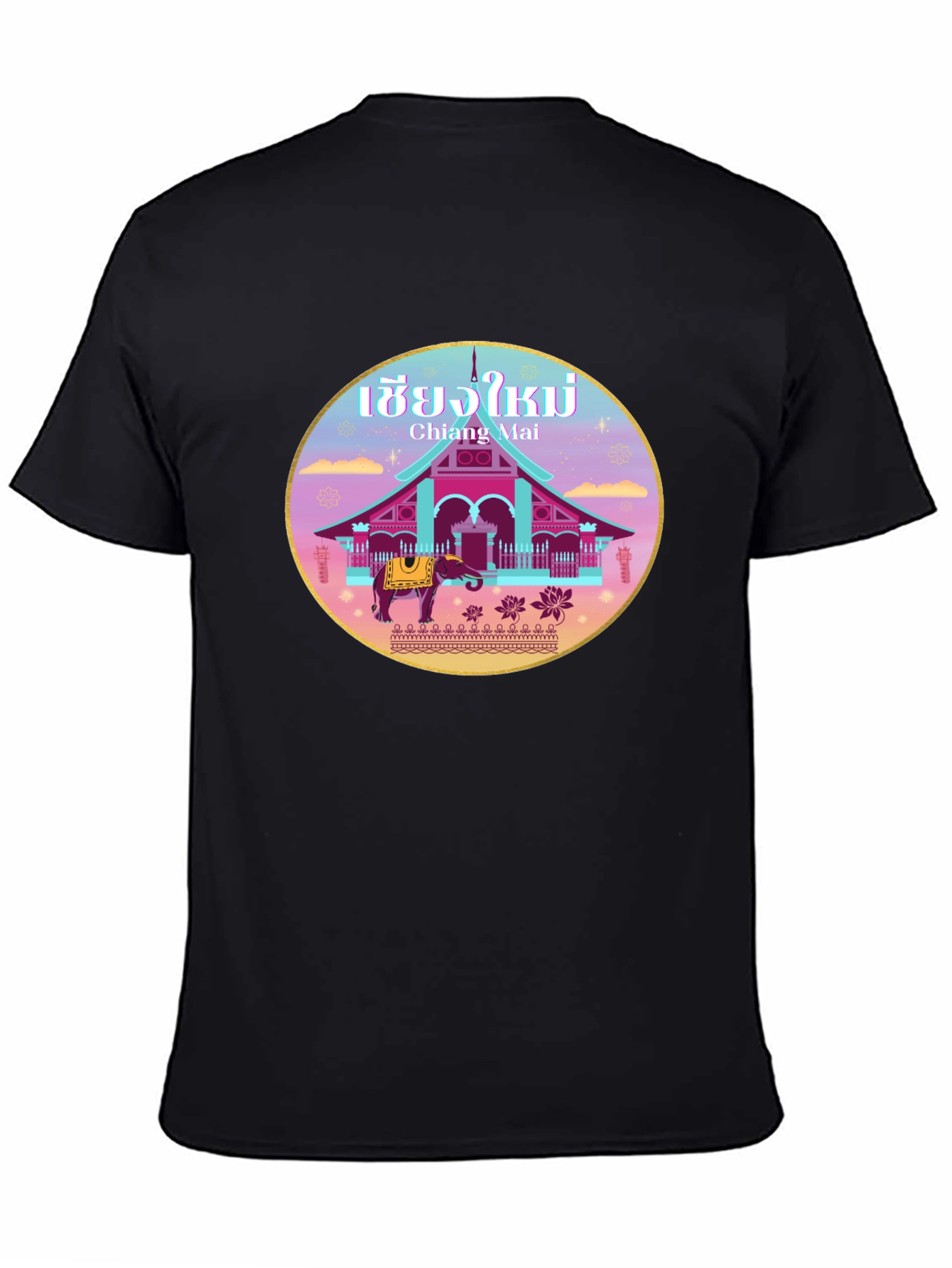 Chiang Mai Thailand T-Shirt Thai Elephant Souvenir Tee