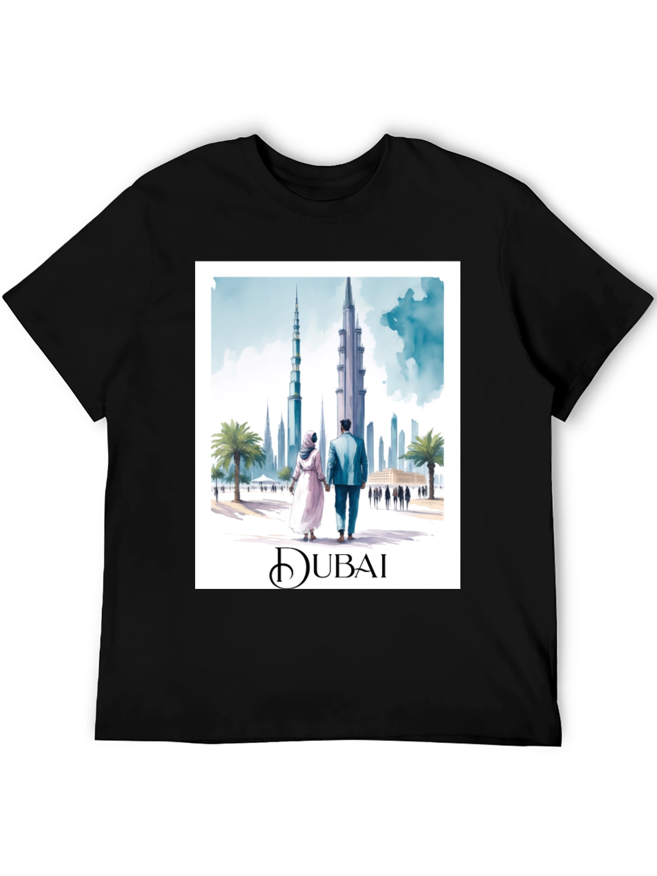 Dubai Cityscape Graphic Tee