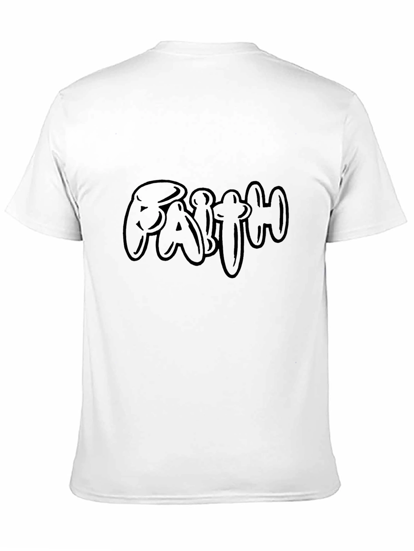 Faith Graphic Print Black T-Shirt