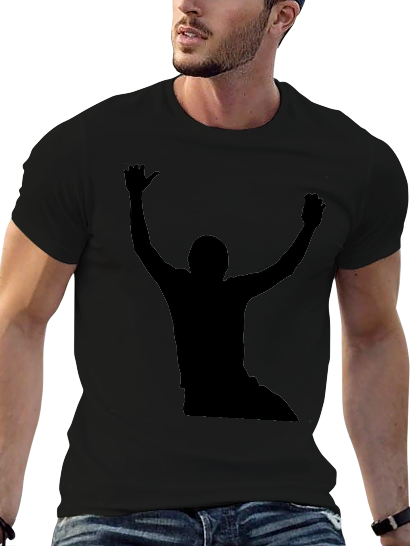 Silhouette Graphic Tee - Black
