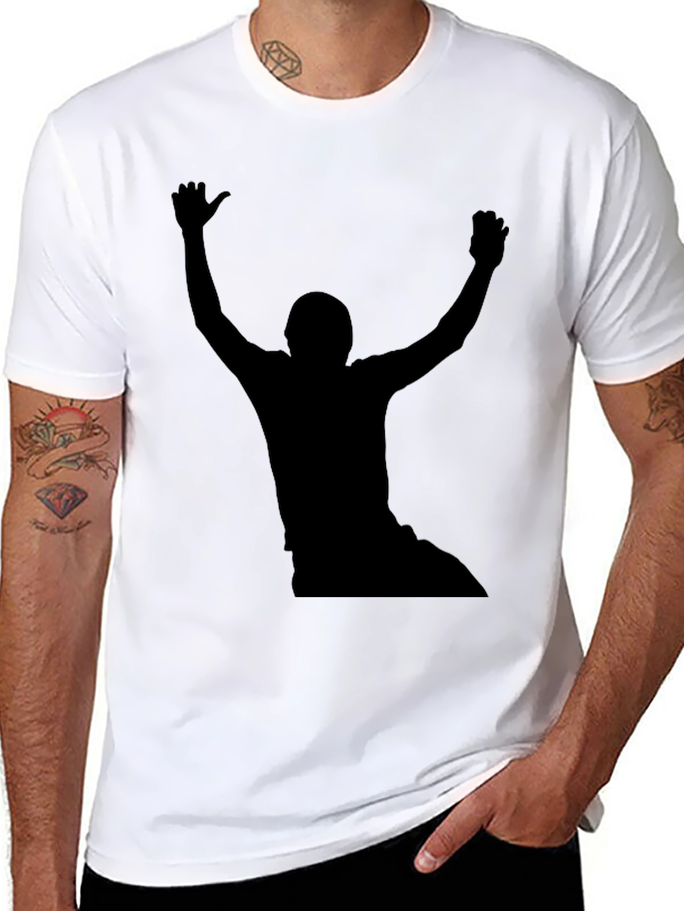 Silhouette Graphic Tee - Black