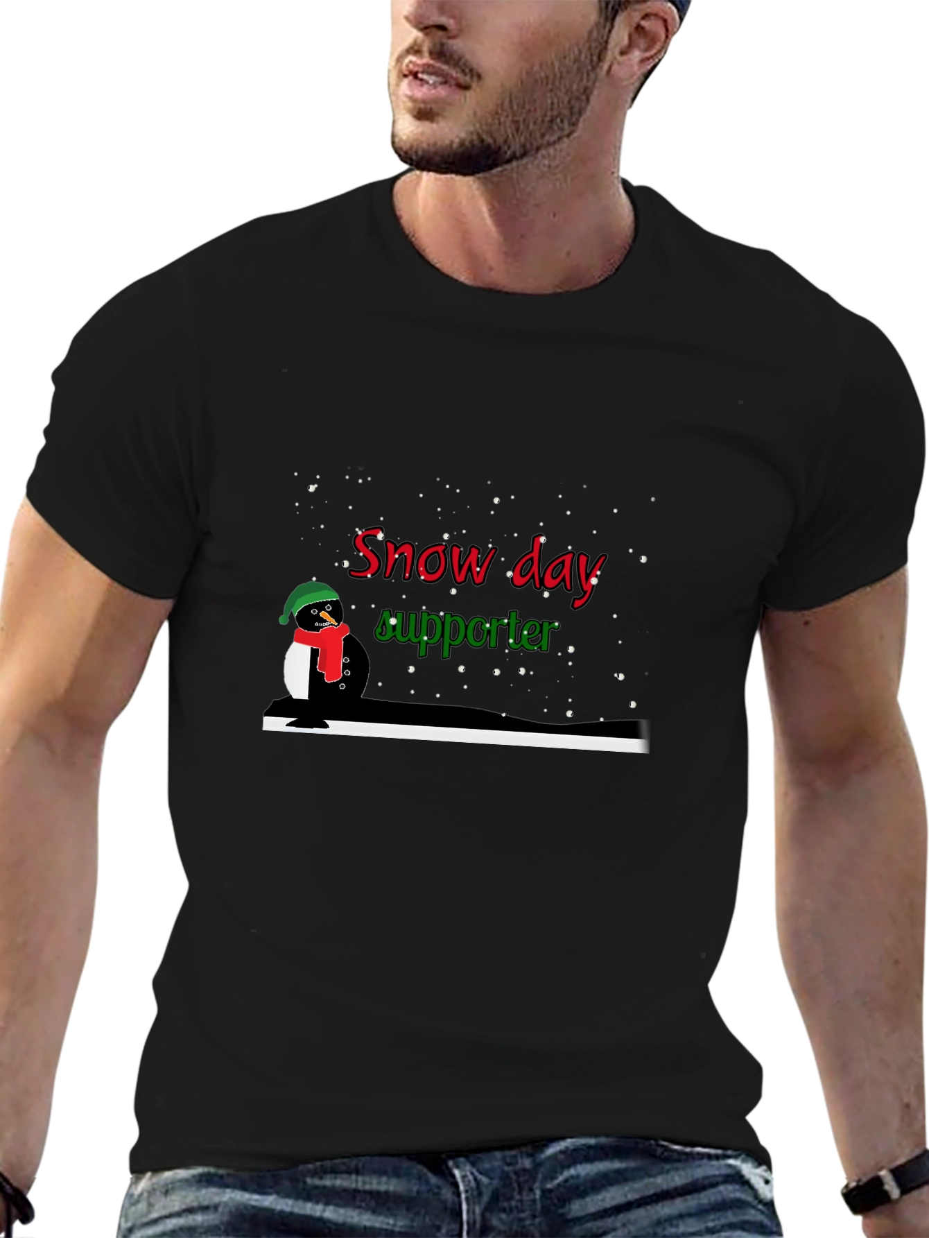 Snow Day Supporter Penguin T-Shirt