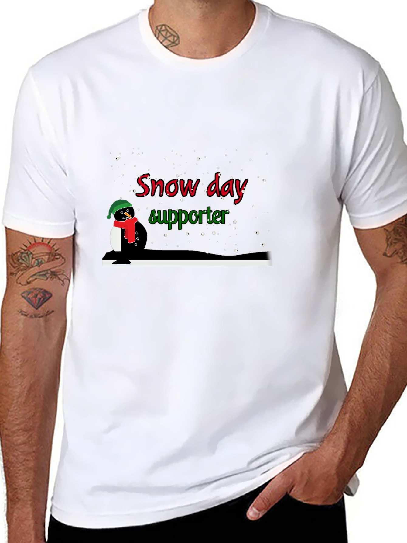 Snow Day Supporter Penguin T-Shirt