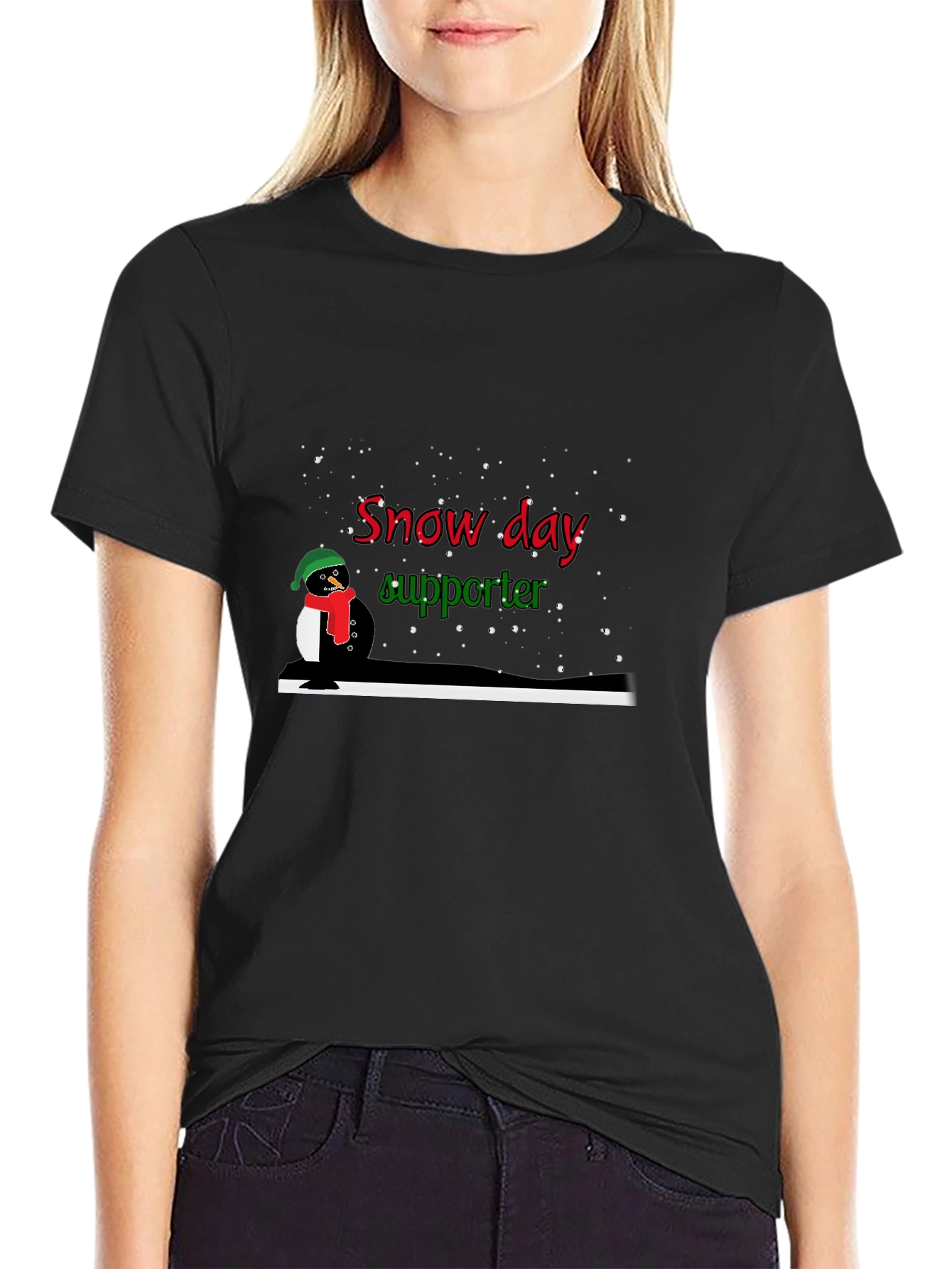 Snow Day Supporter Penguin T-Shirt