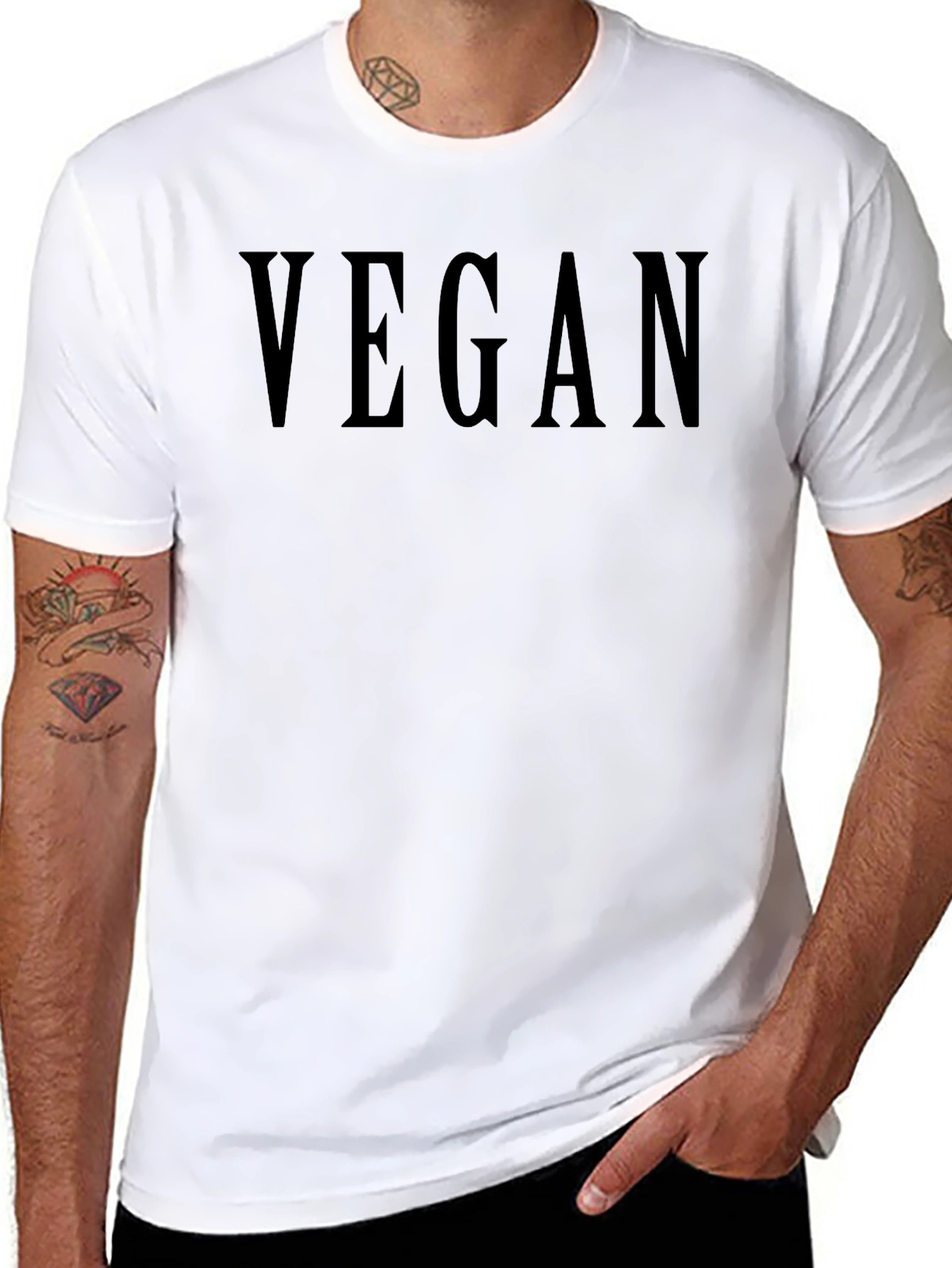 Vegan Text Tee - Unisex