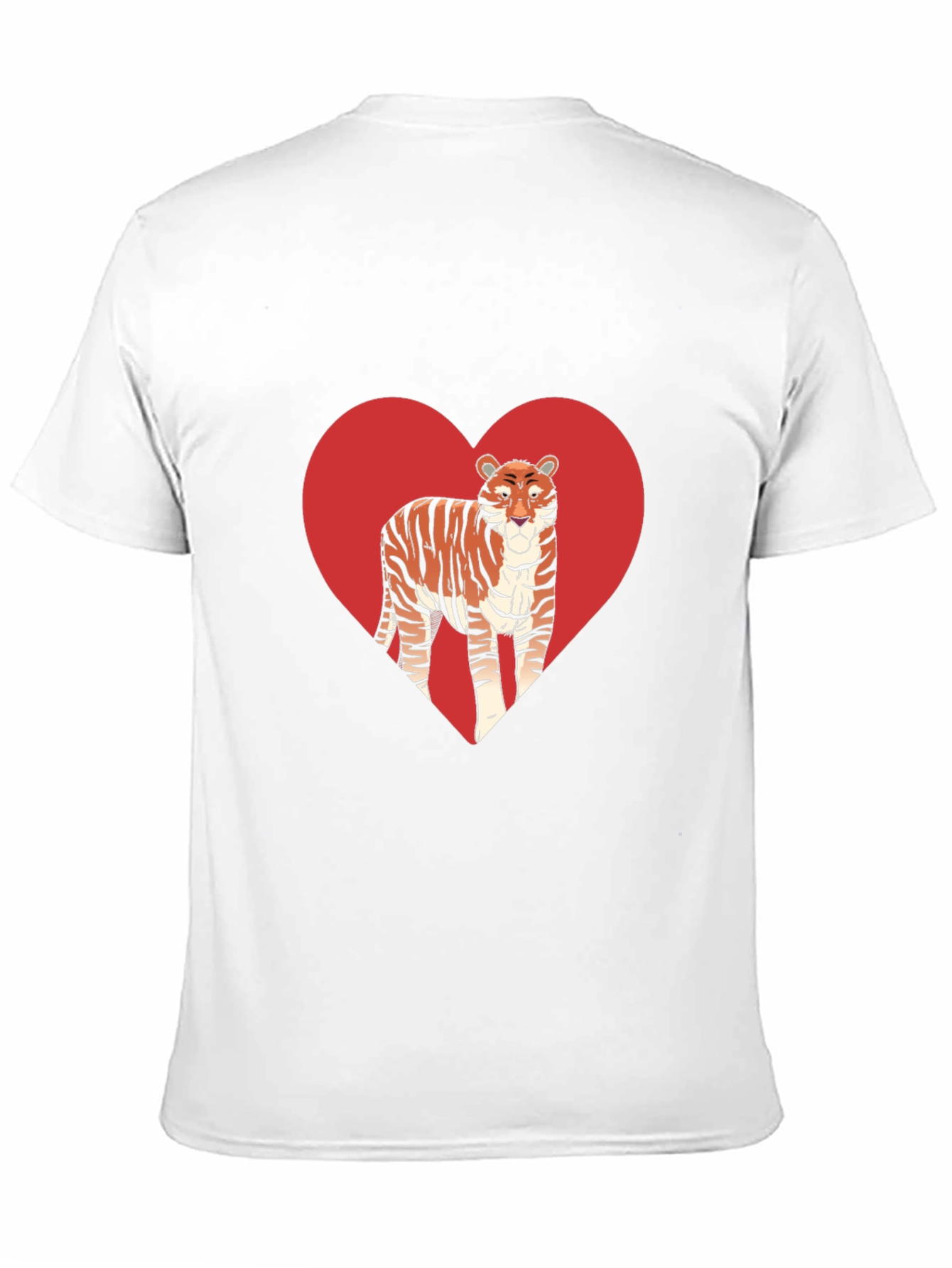 Tiger Heart Graphic Black T-Shirt