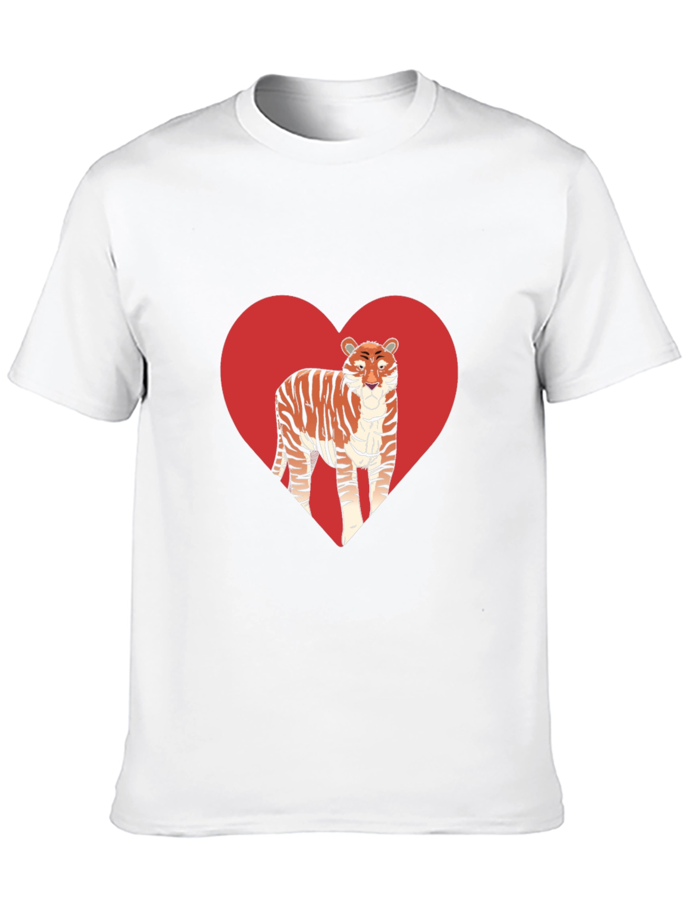 Tiger Heart Graphic Black T-Shirt