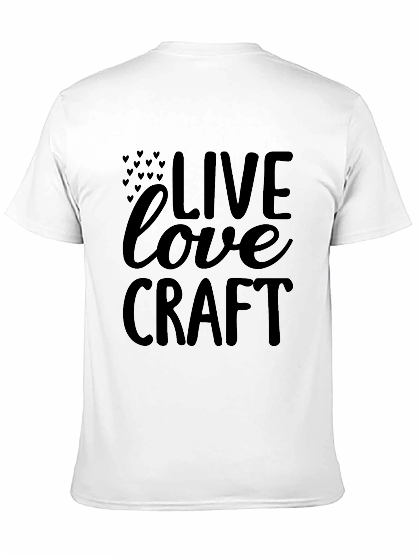 Live Love Craft Black T-Shirt Graphic Tee