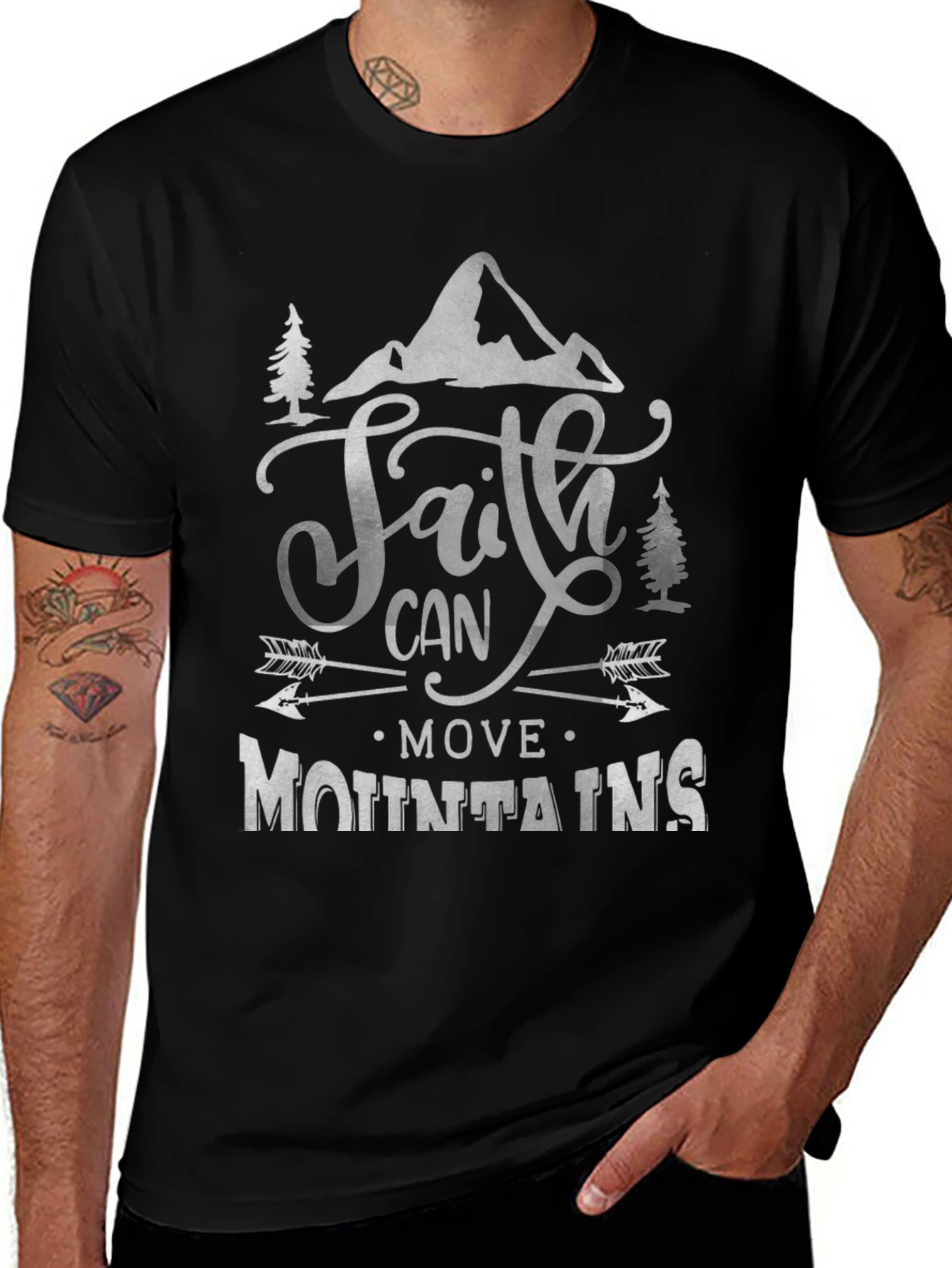 Faith Can Move Mountains Graphic Tee - Unisex