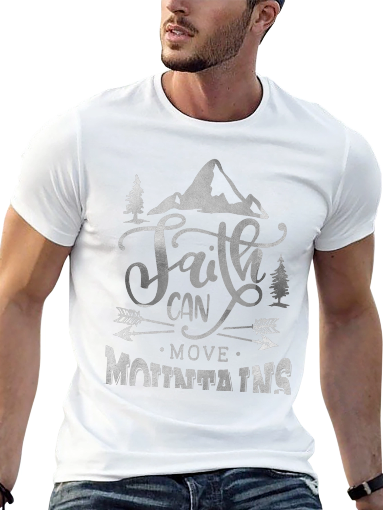 Faith Can Move Mountains Graphic Tee - Unisex