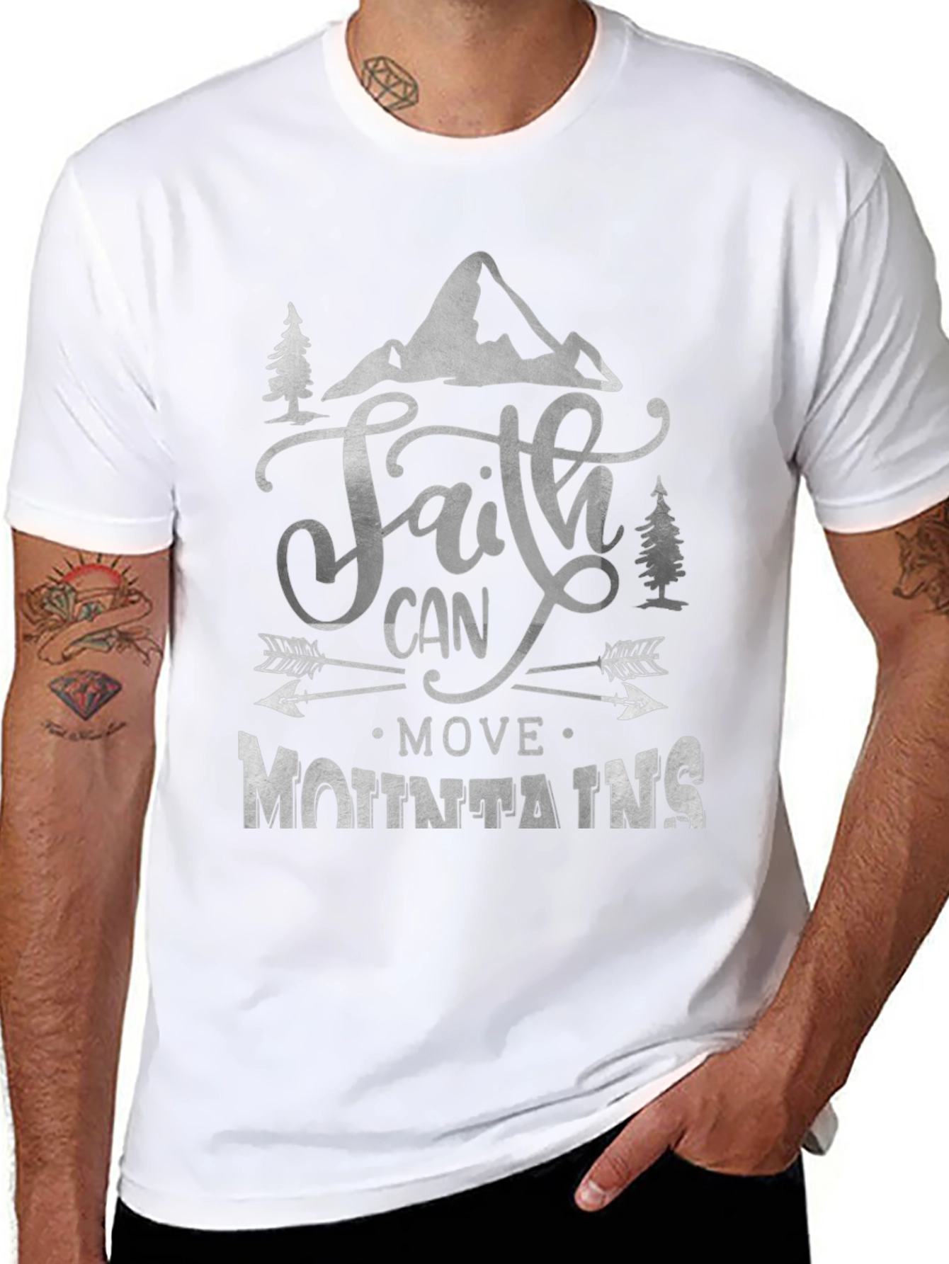 Faith Can Move Mountains Graphic Tee - Unisex