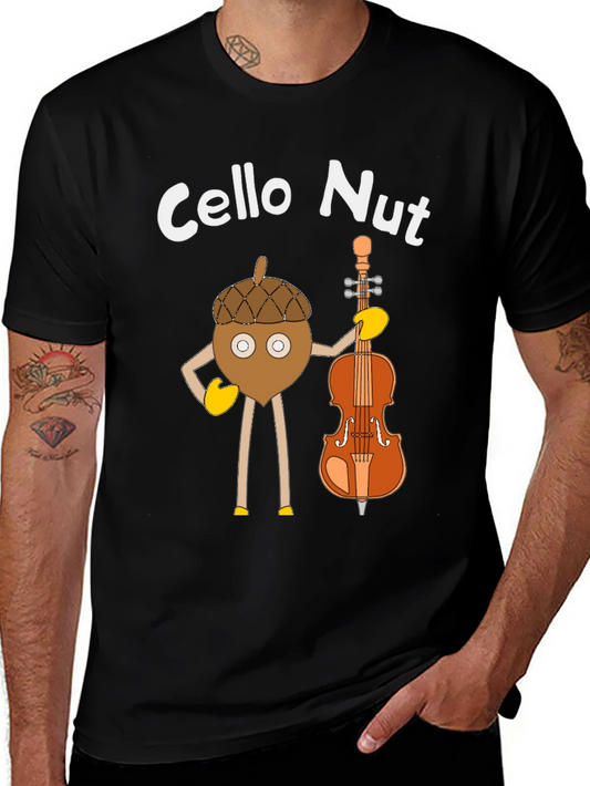 Cello Nut T-Shirt - Music Lover Tee