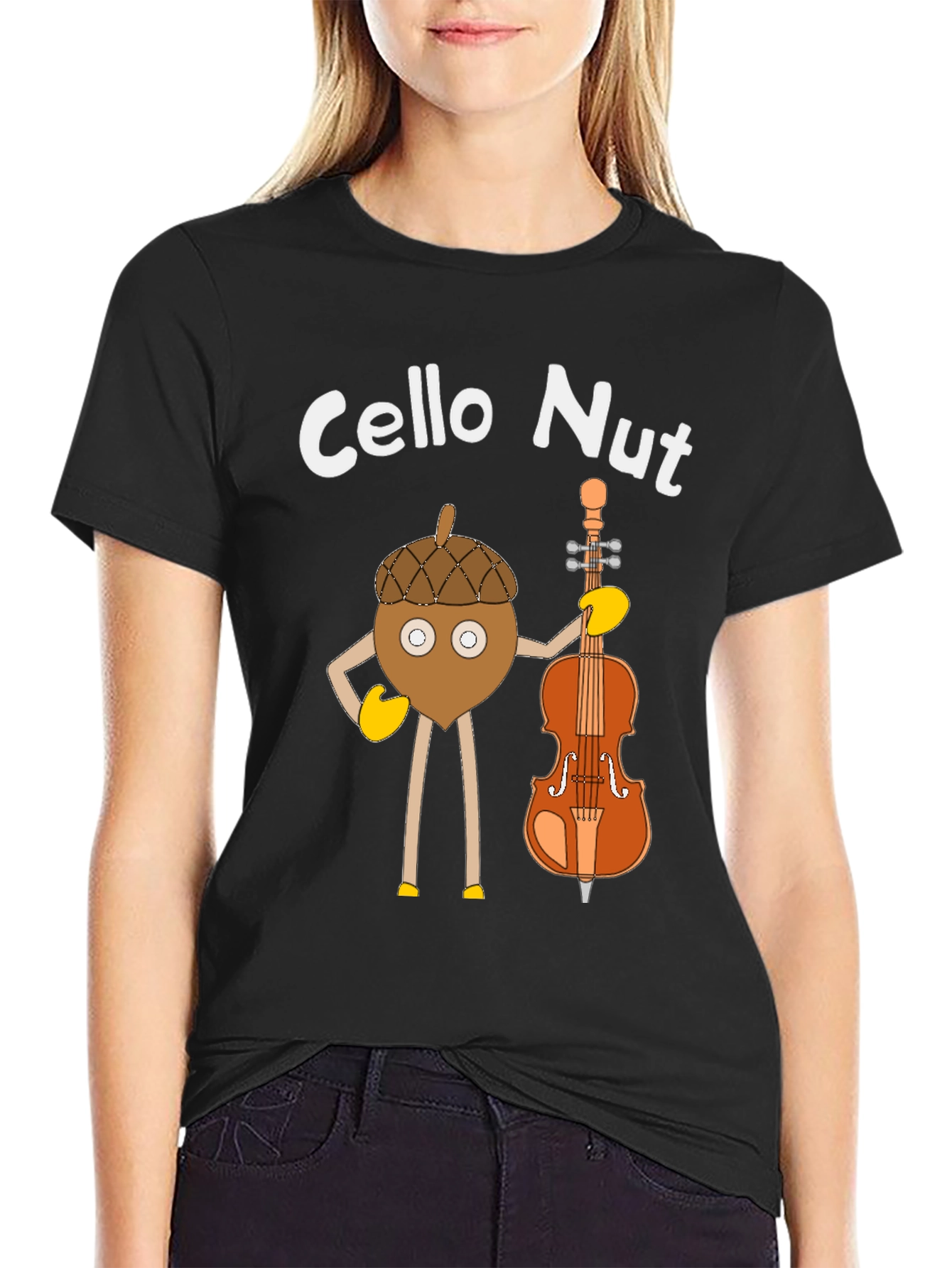 Cello Nut T-Shirt - Music Lover Tee