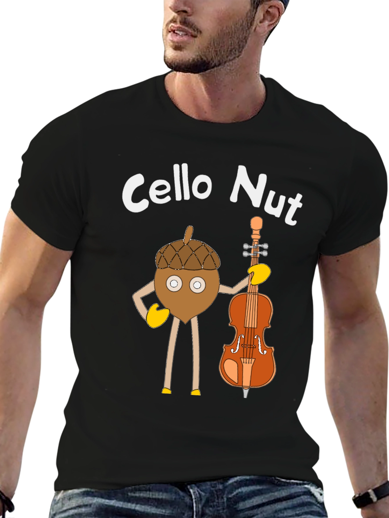 Cello Nut T-Shirt - Music Lover Tee