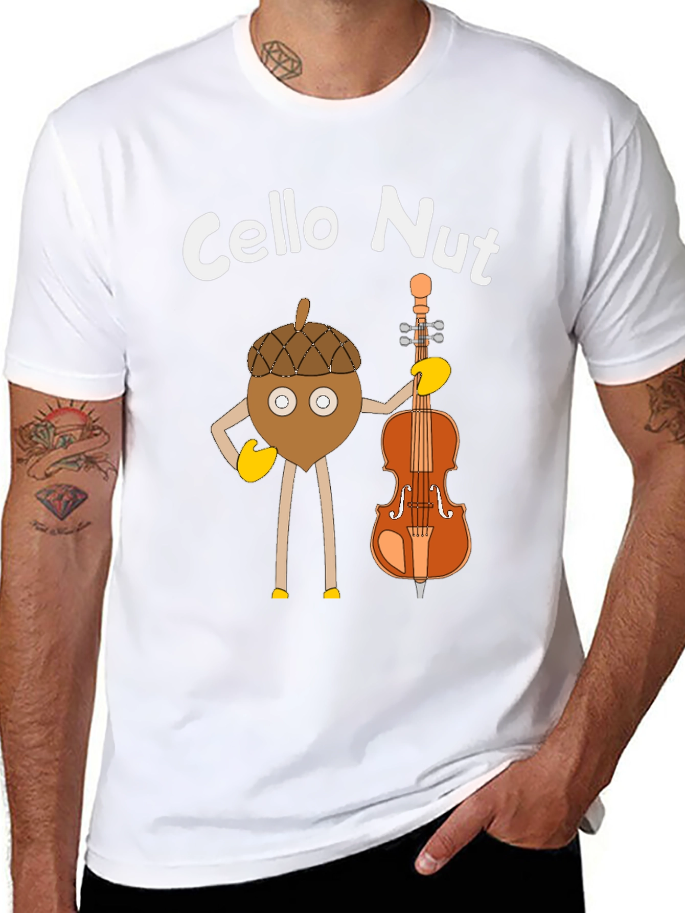 Cello Nut T-Shirt - Music Lover Tee