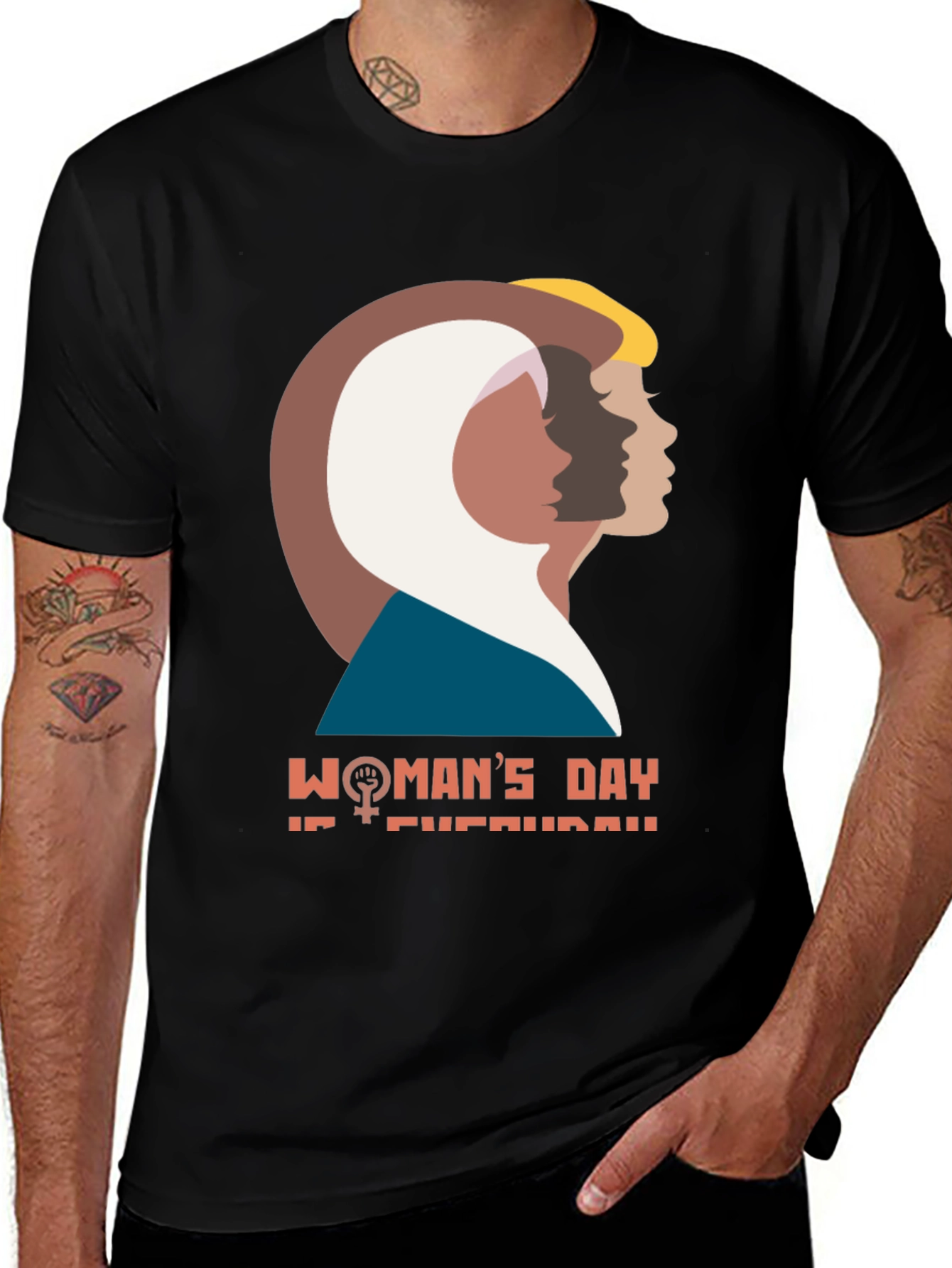 Womans Day Everyday T-Shirt - Empowering Design