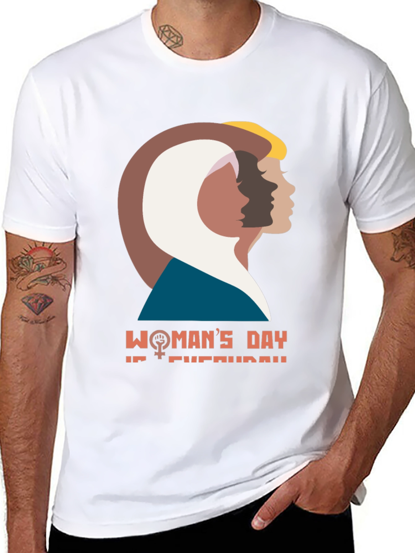 Womans Day Everyday T-Shirt - Empowering Design