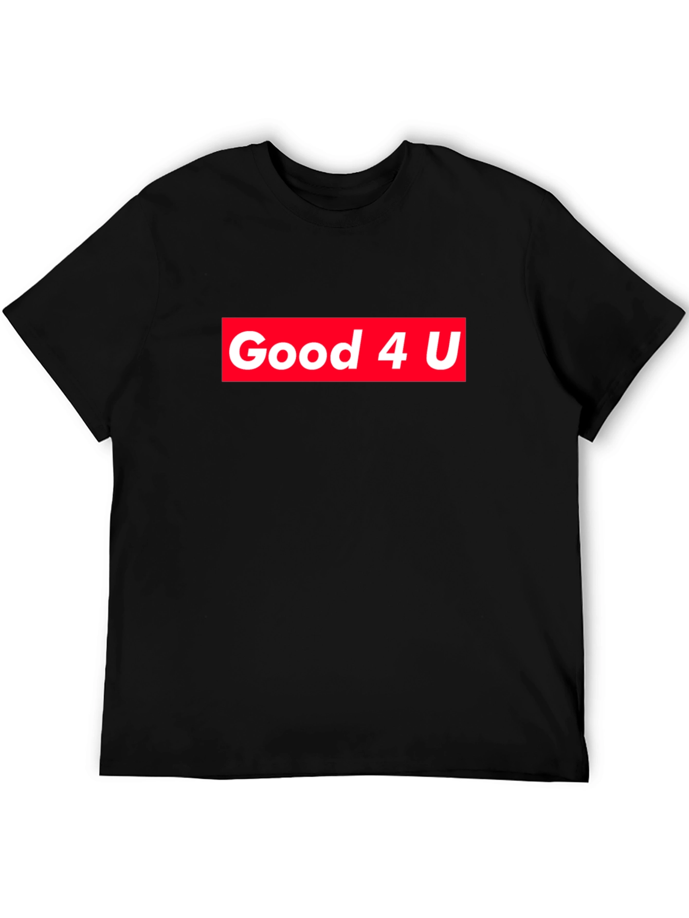Good 4 U Graphic Tee - Black Cotton Blend