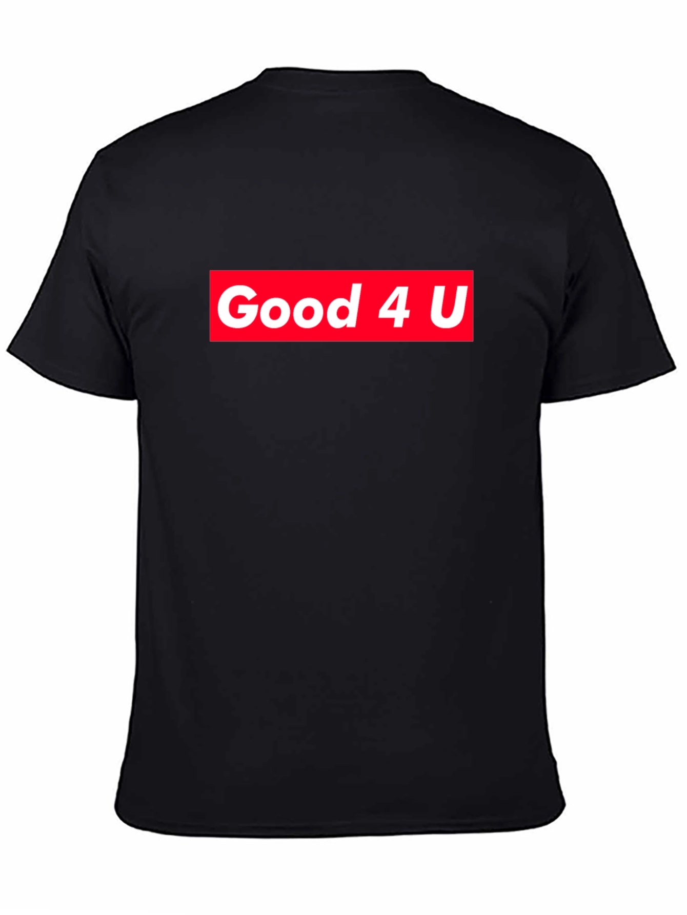Good 4 U Graphic Tee - Black Cotton Blend