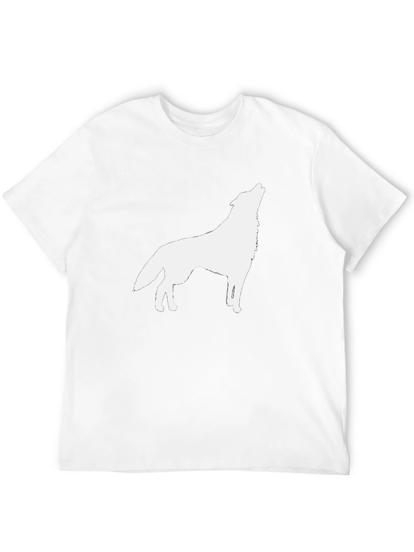 Wolf Howl Graphic Tee - Black Cotton T-Shirt