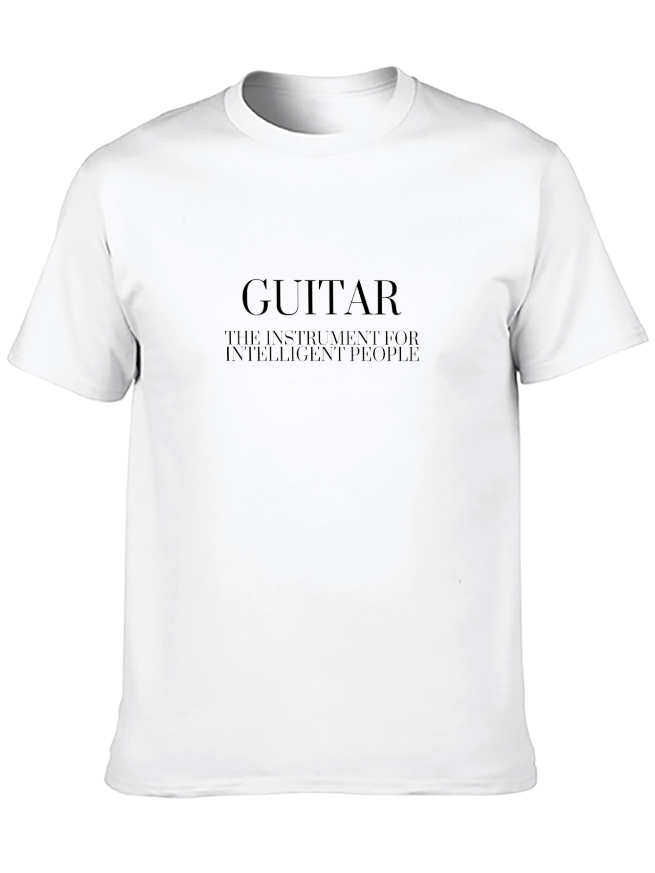 Guitar Intelligent People Black T-Shirt