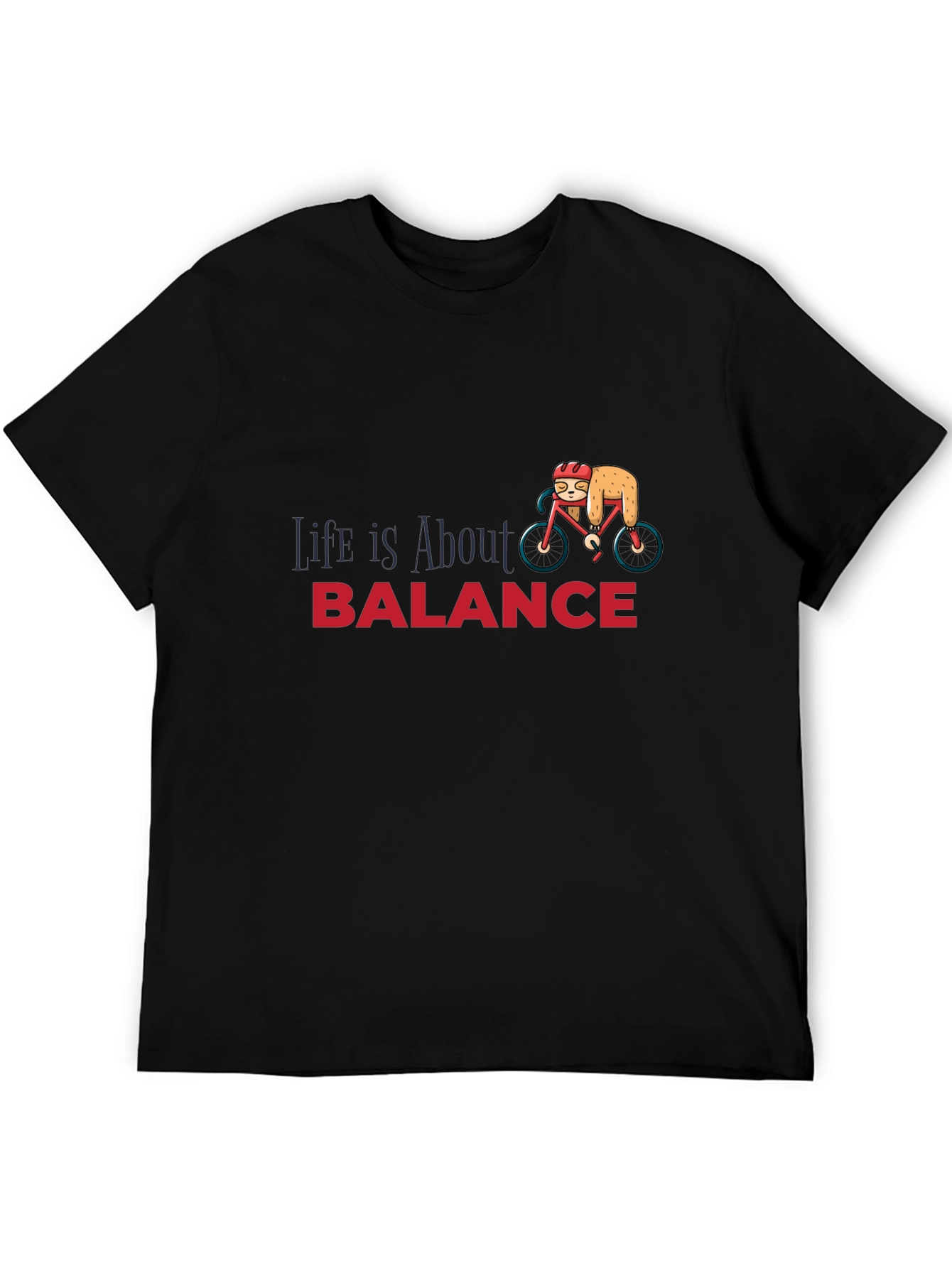 Life is About Balance Sloth Graphic T-Shirt