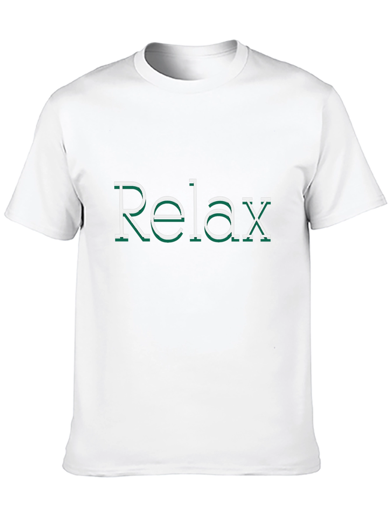 Relax Graphic Print Black Tee