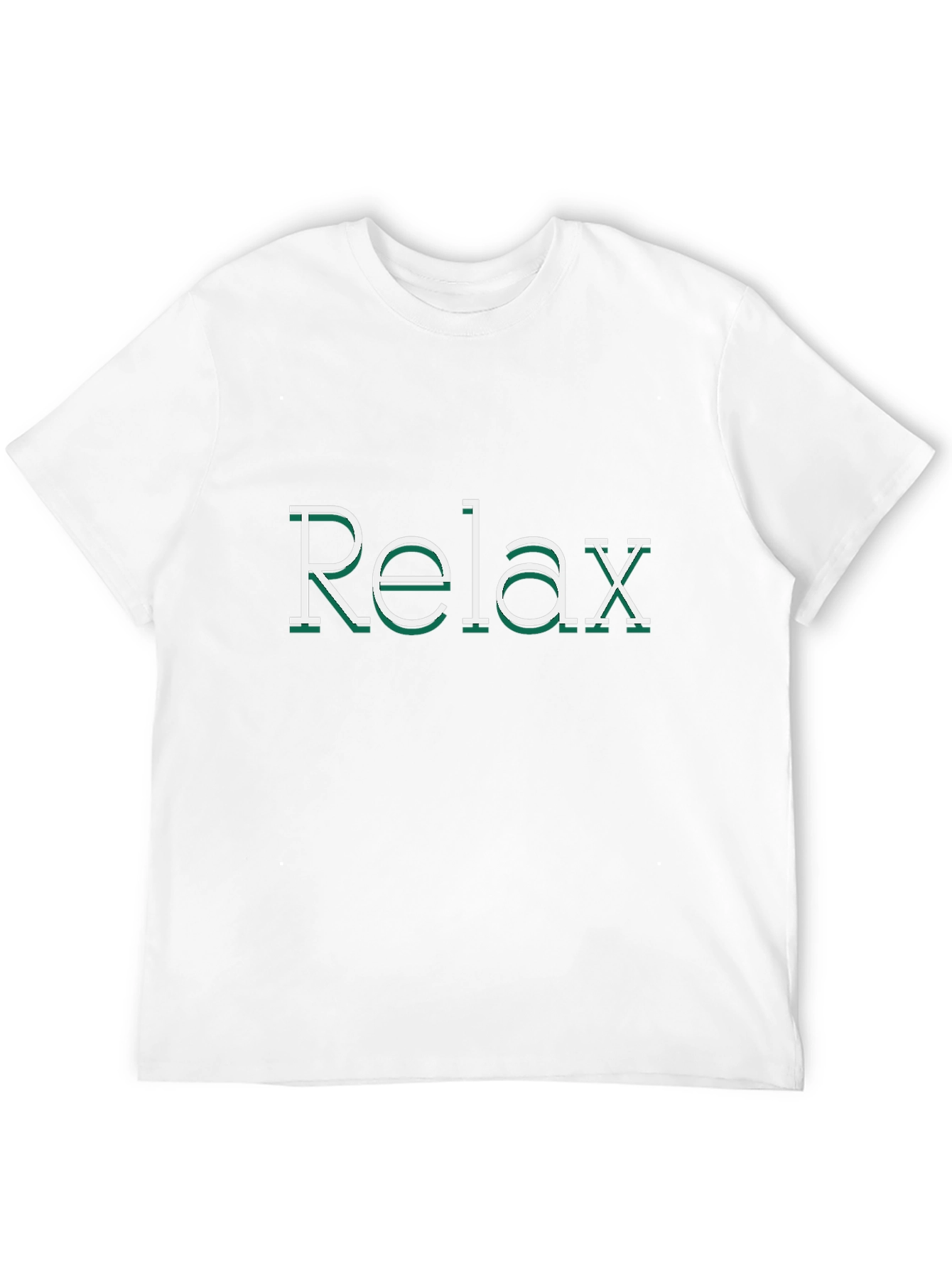 Relax Graphic Print Black Tee
