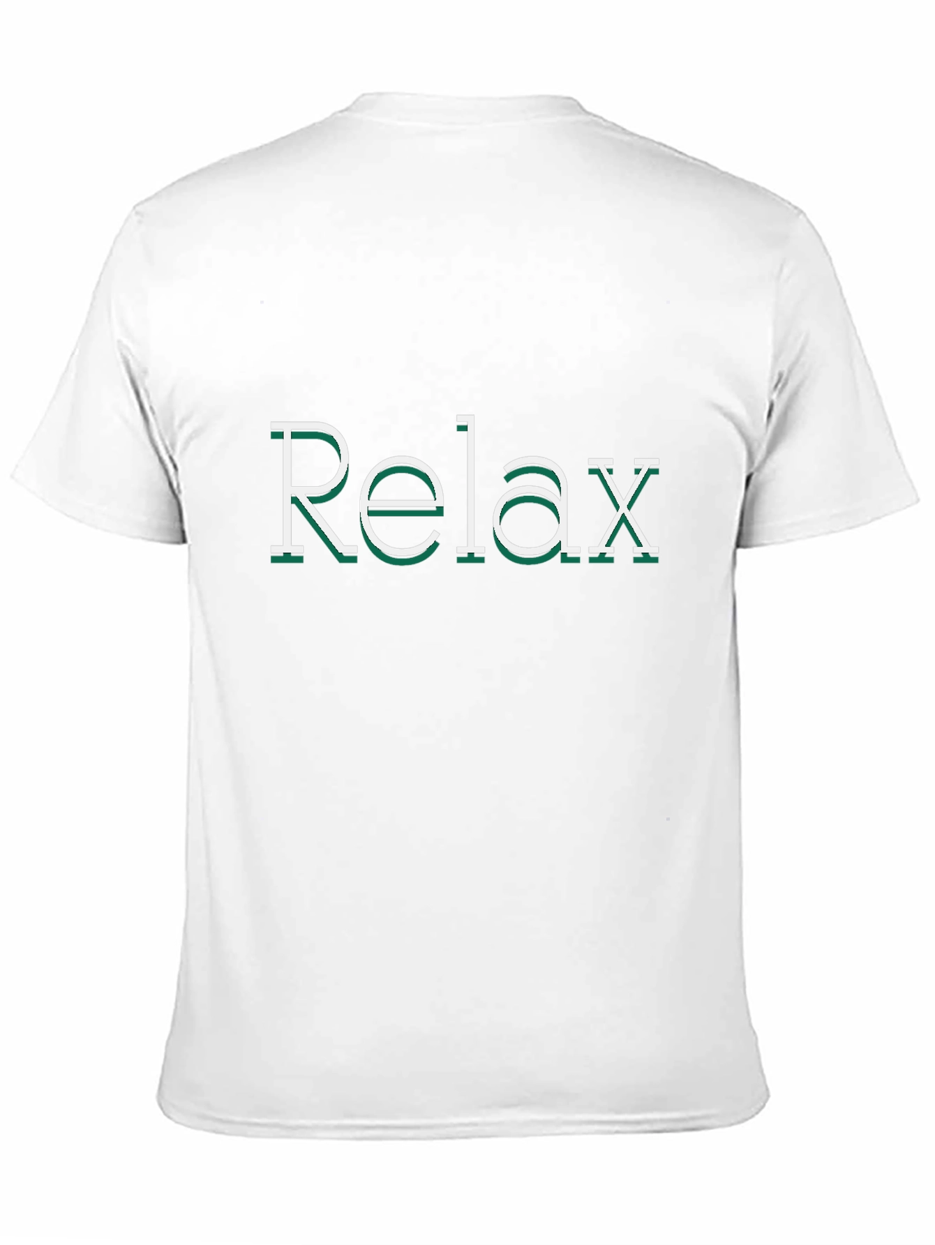 Relax Graphic Print Black Tee
