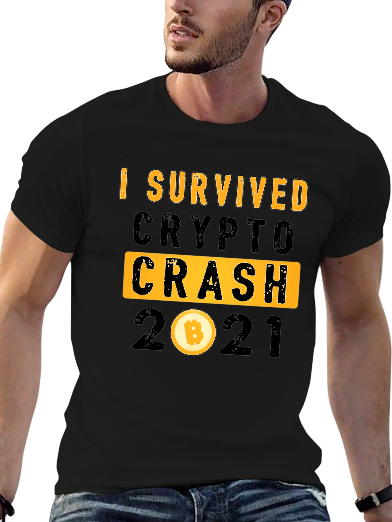 I Survived Crypto Crash 2021 Bitcoin T-Shirt