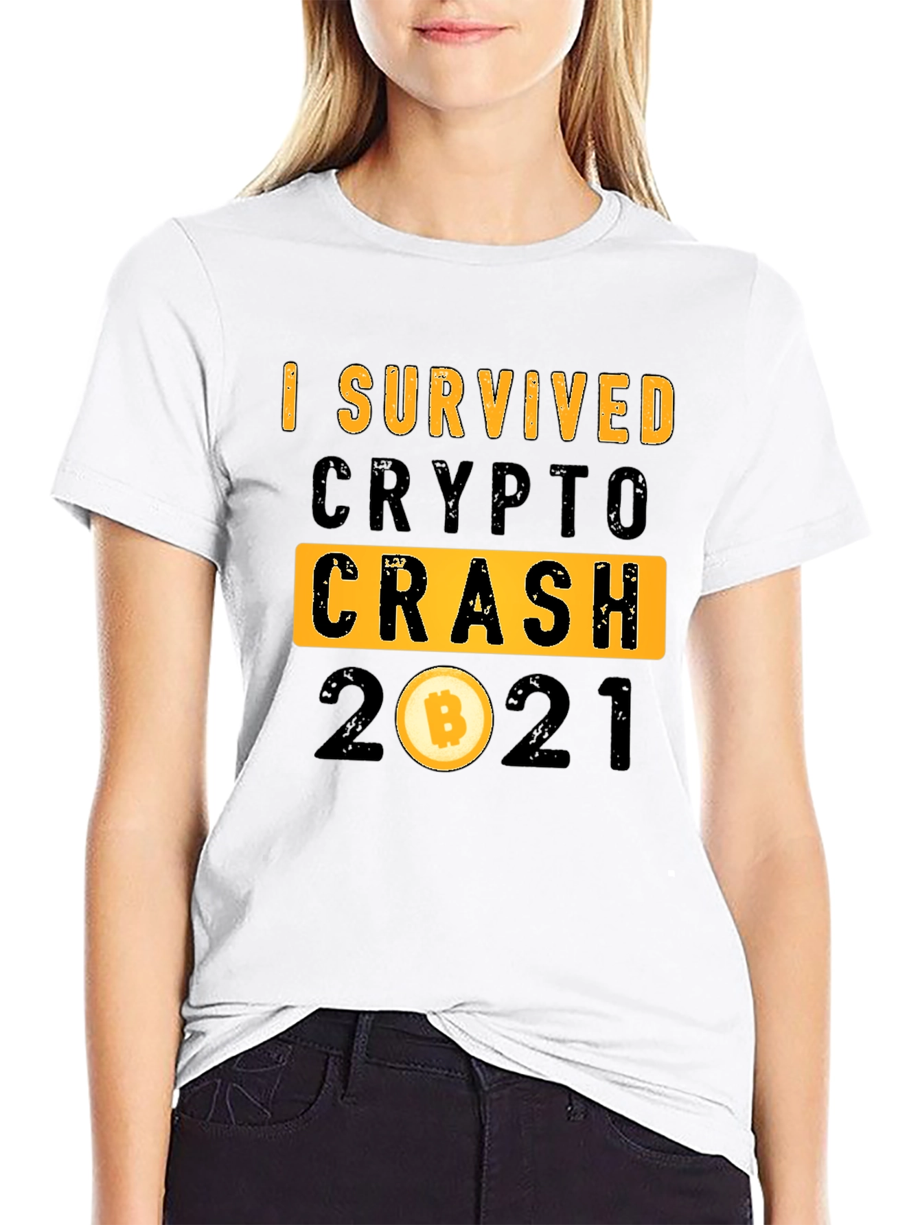 I Survived Crypto Crash 2021 Bitcoin T-Shirt