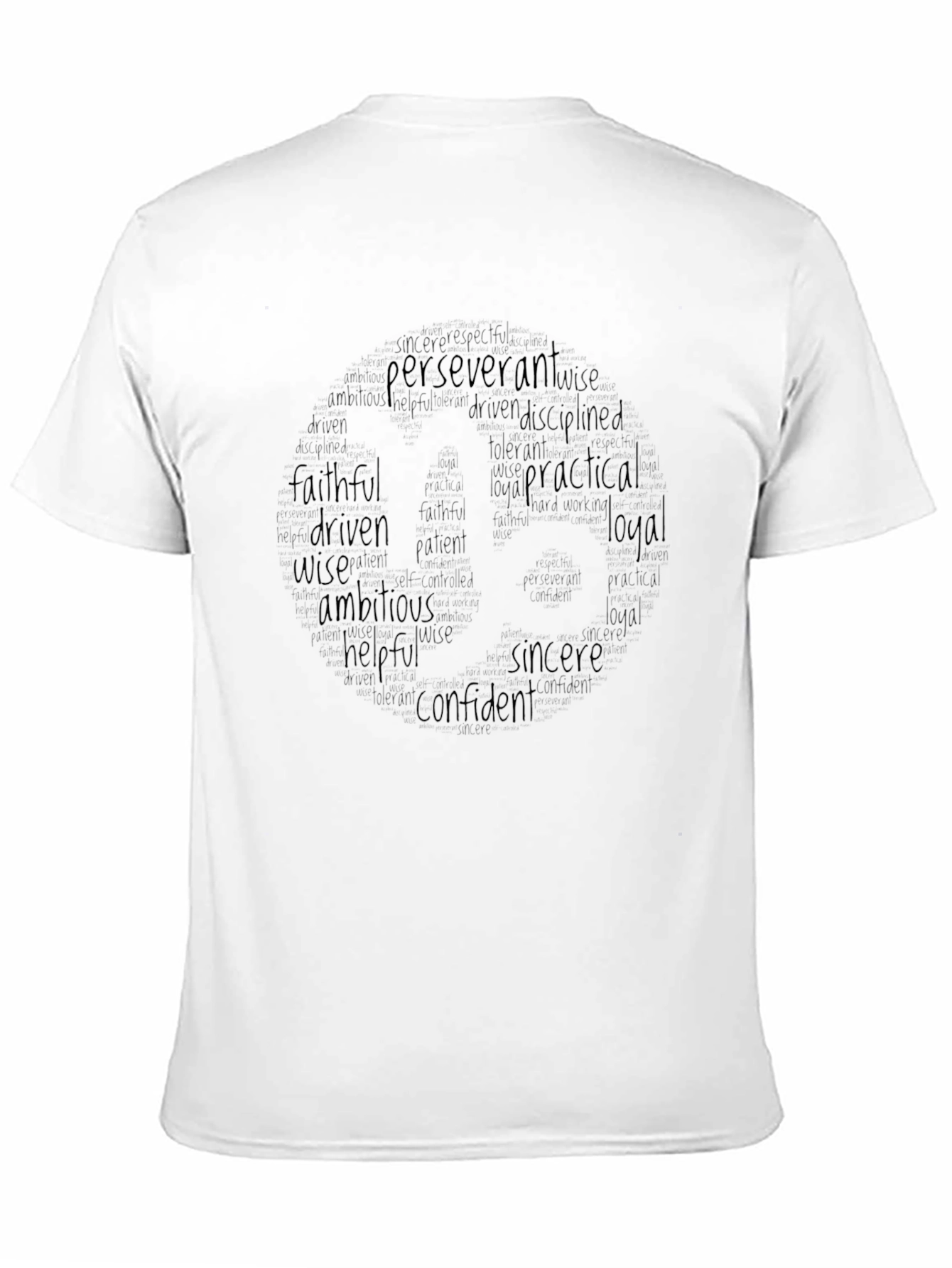 Inspirational Word Cloud T-Shirt - Positive Qualities