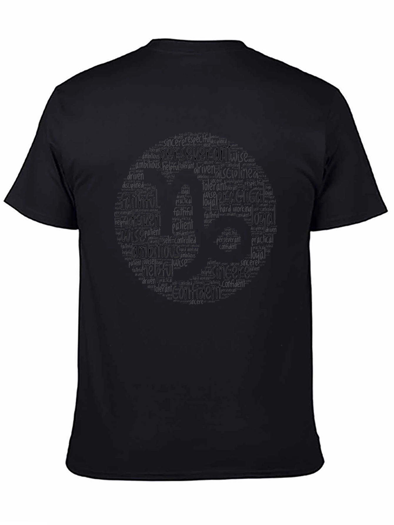 Inspirational Word Cloud T-Shirt - Positive Qualities