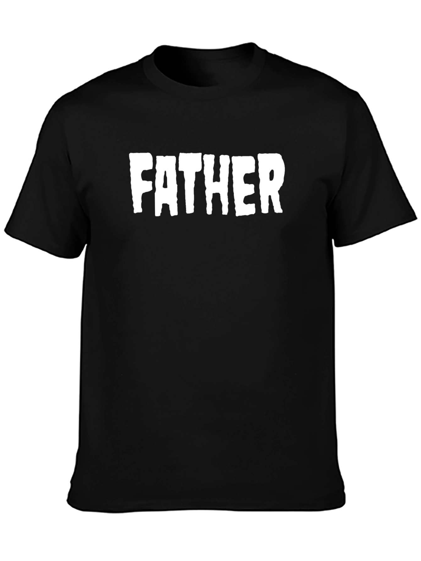 Father Graphic T-Shirt - Black Cotton Tee