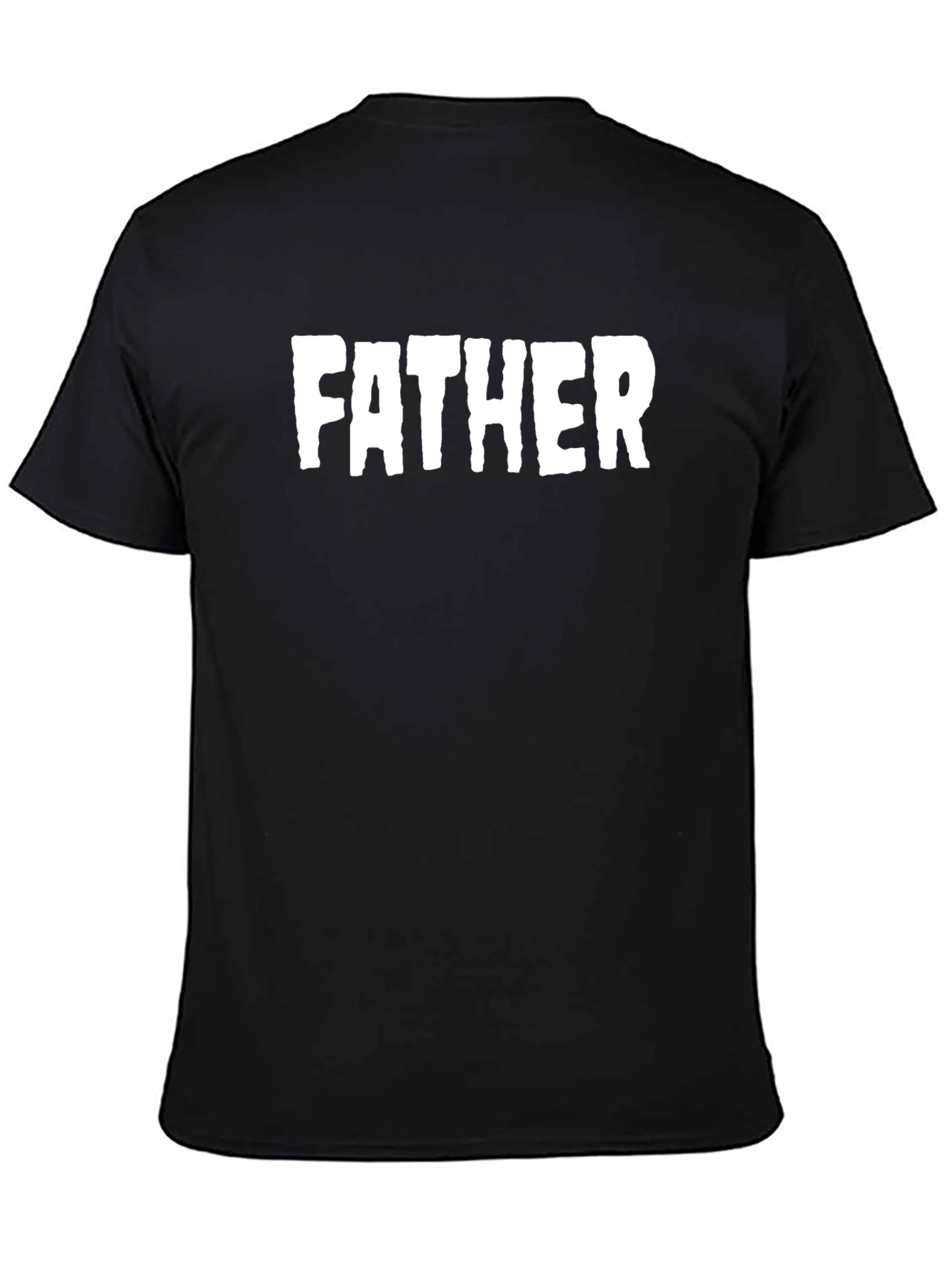 Father Graphic T-Shirt - Black Cotton Tee