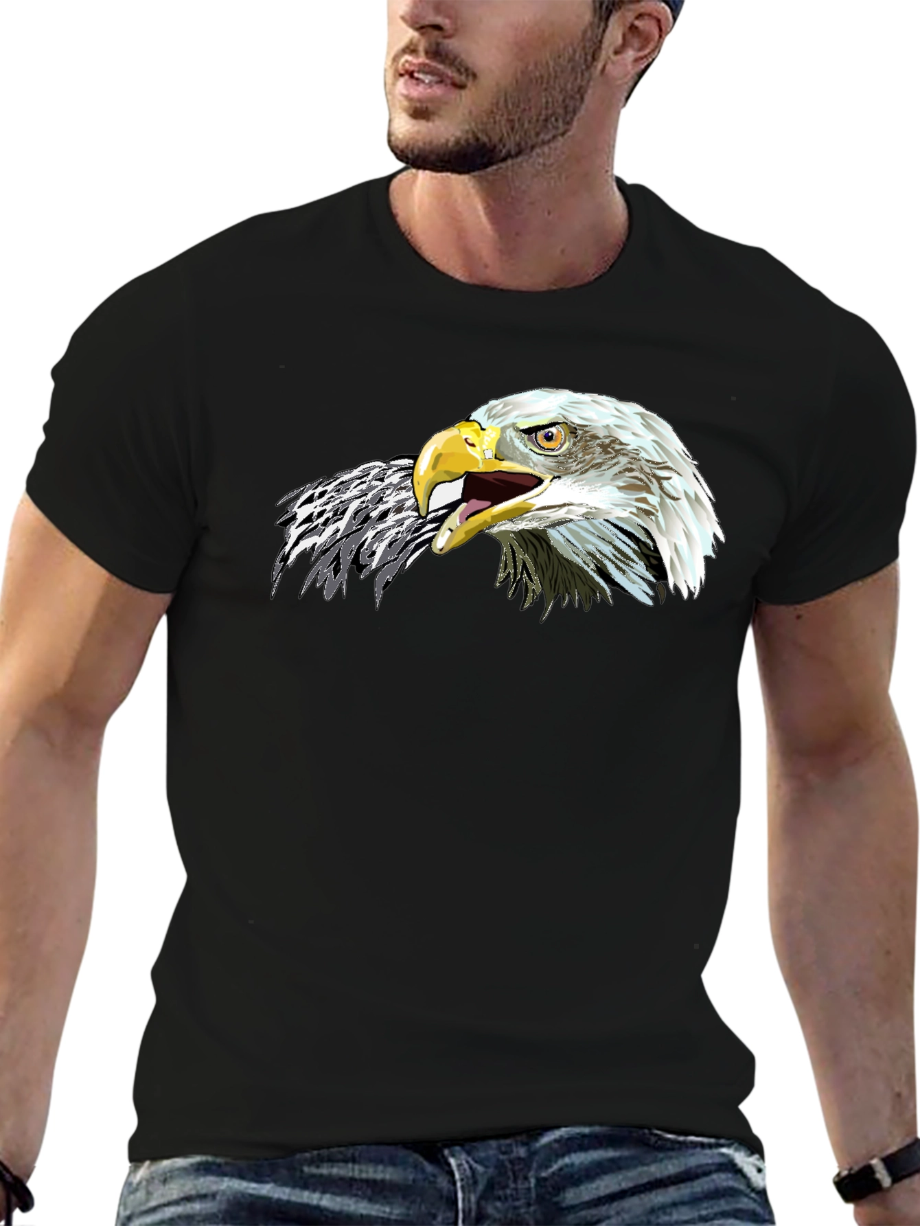 Eagle Graphic T-Shirt - Black