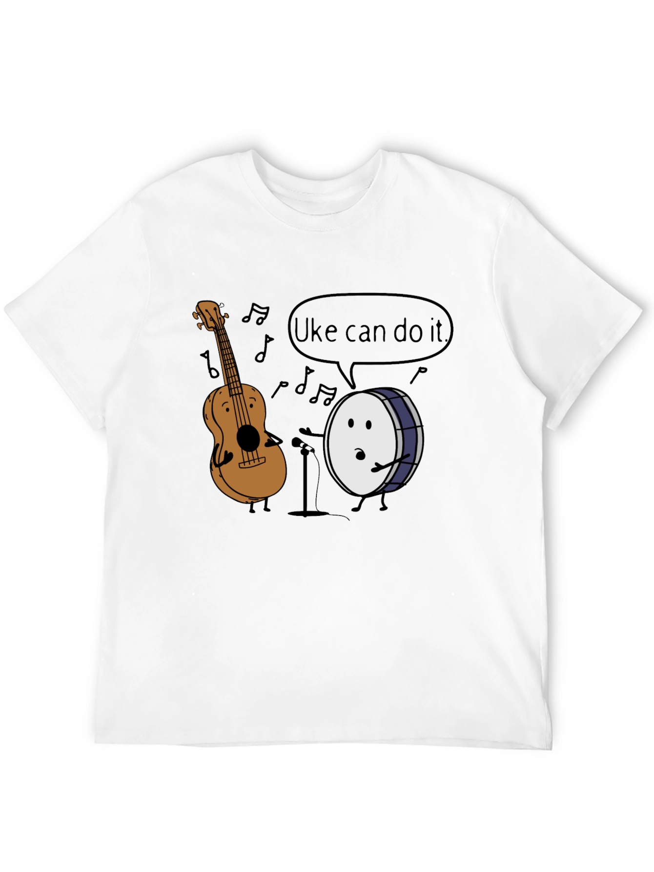 Uke Can Do It T-Shirt: Music Pun Tee