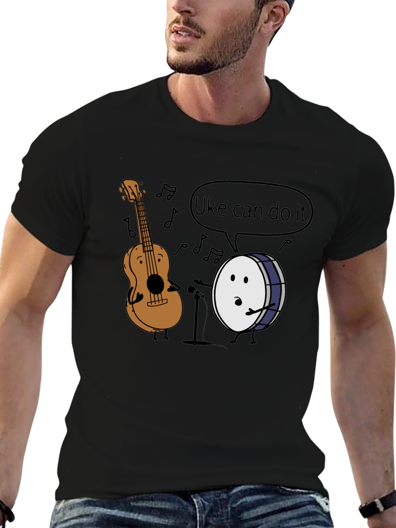 Uke Can Do It T-Shirt: Music Pun Tee
