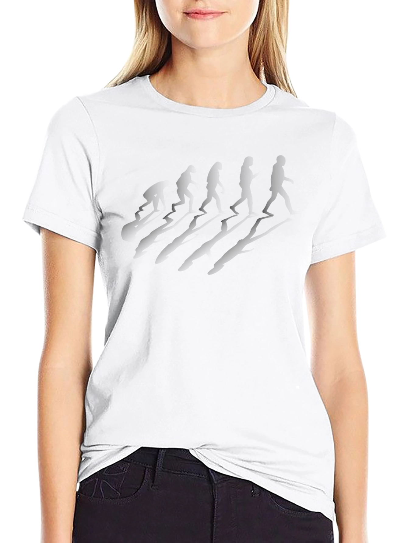 Abstract Silhouette Black T-Shirt