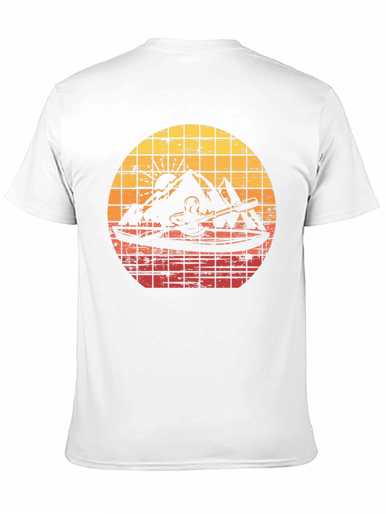 Retro Sunset Kayak Adventure T-Shirt