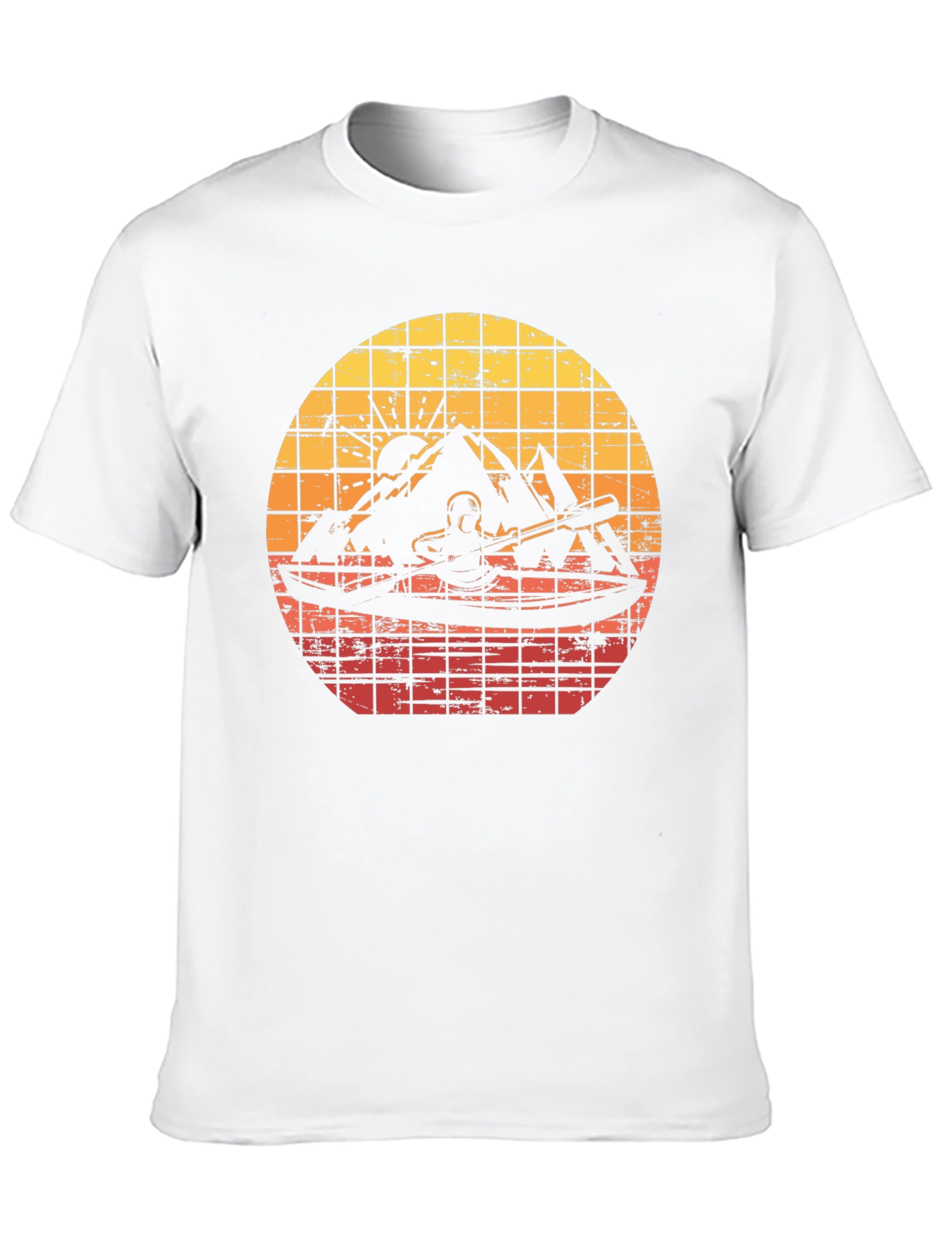 Retro Sunset Kayak Adventure T-Shirt