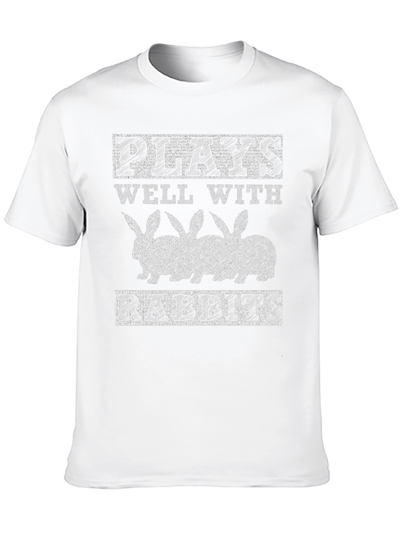 Plays Well With Rabbits Graphic T-Shirt