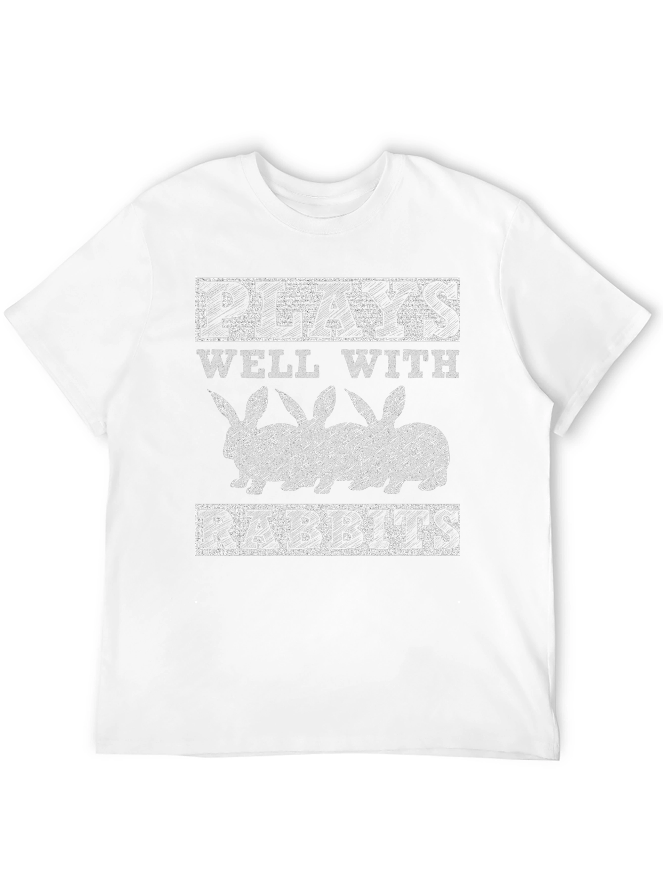 Plays Well With Rabbits Graphic T-Shirt