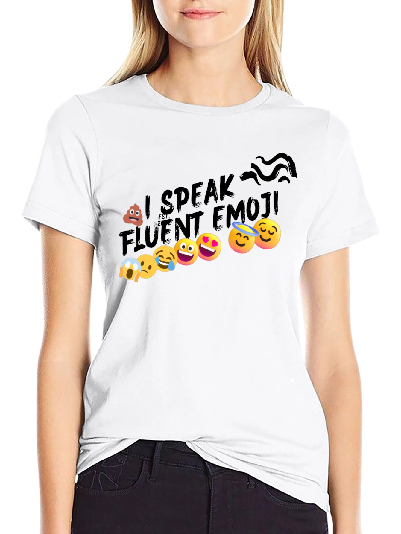 I Speak Fluent Emoji Graphic T-Shirt
