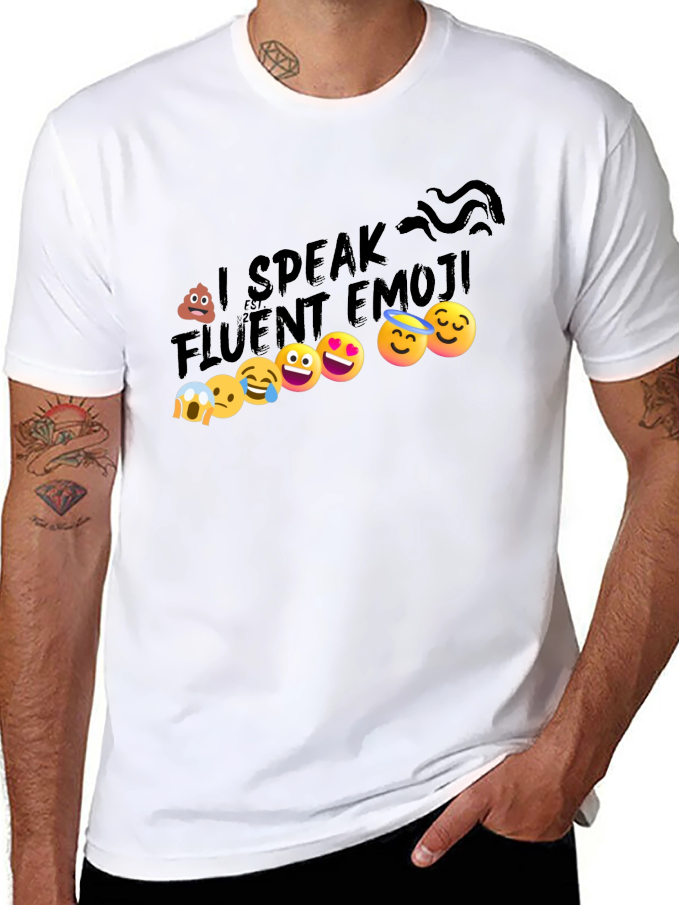 I Speak Fluent Emoji Graphic T-Shirt