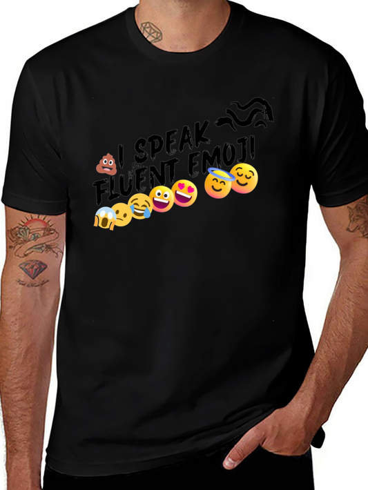 I Speak Fluent Emoji Graphic T-Shirt