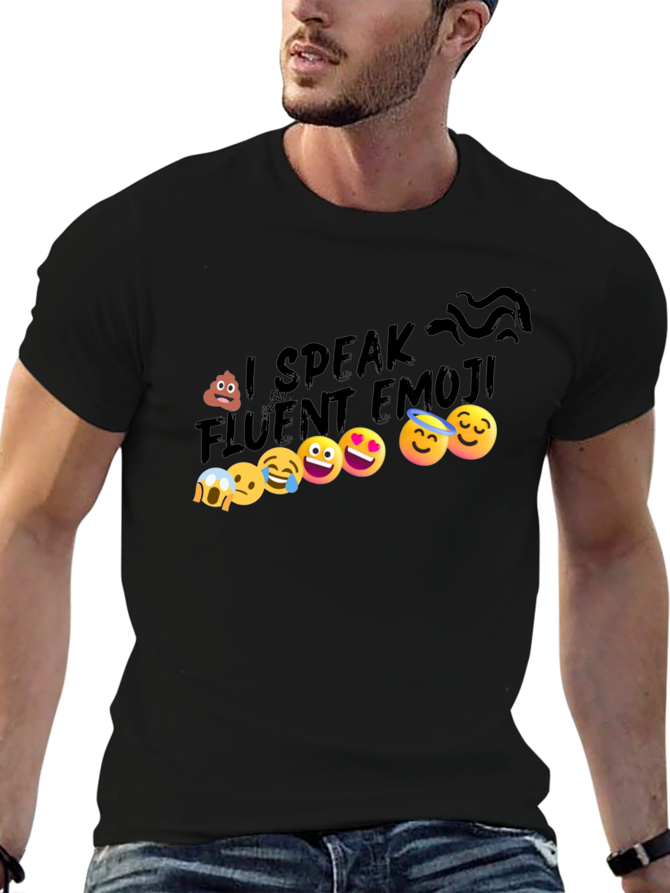 I Speak Fluent Emoji Graphic T-Shirt