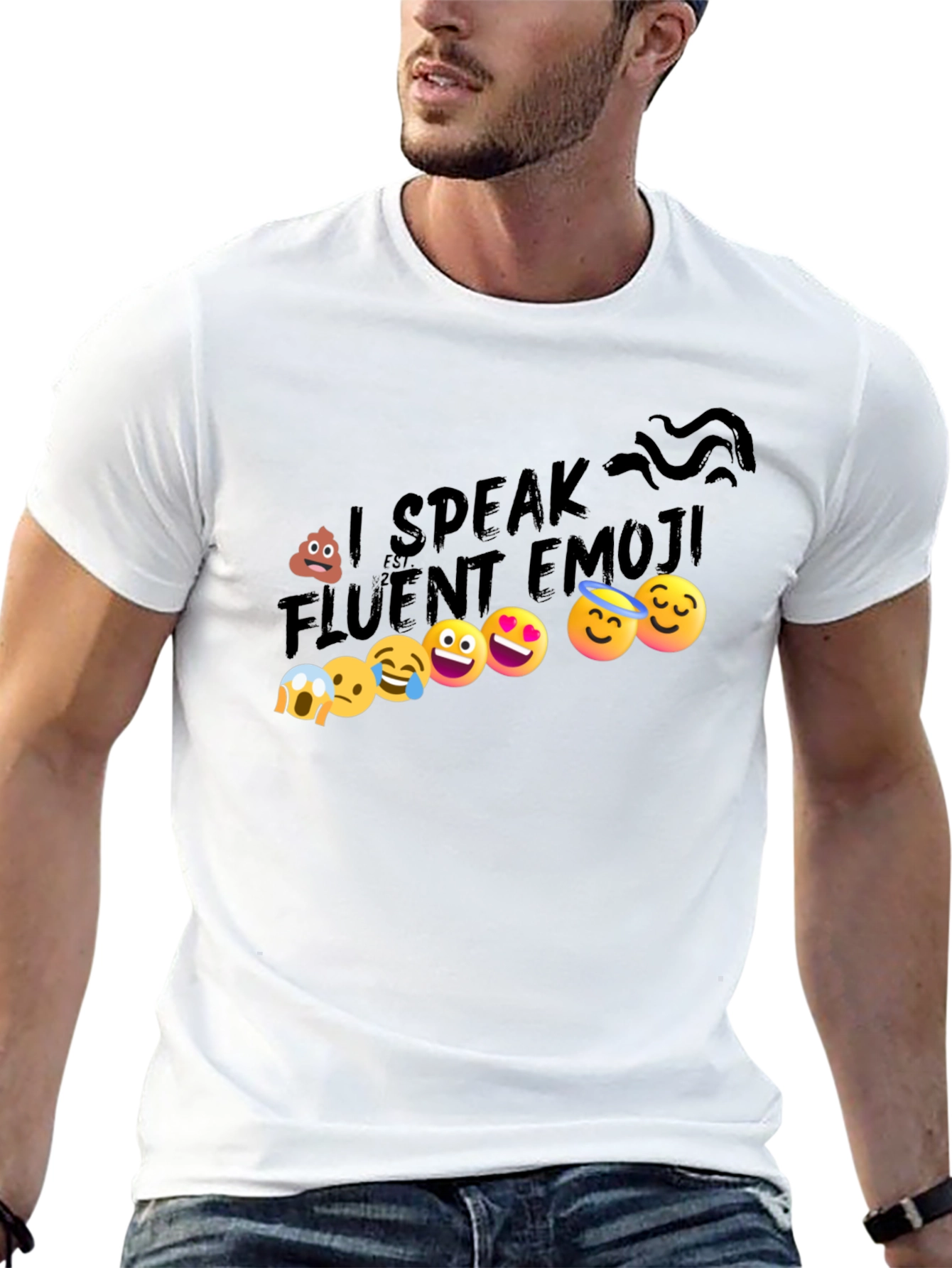 I Speak Fluent Emoji Graphic T-Shirt
