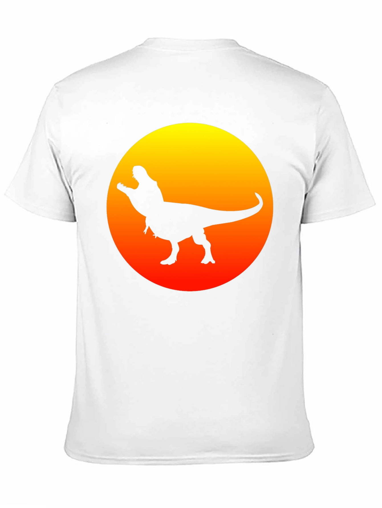 Dino Sunset Black T-Shirt